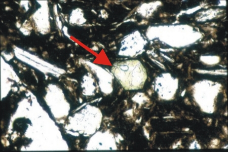 Tourmaline - Euhedral - Plain polarised light - Sangalan Tepe - Iran