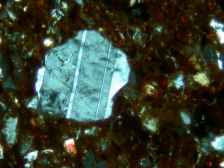 Plagioclase - Cross polarised light - Yemen